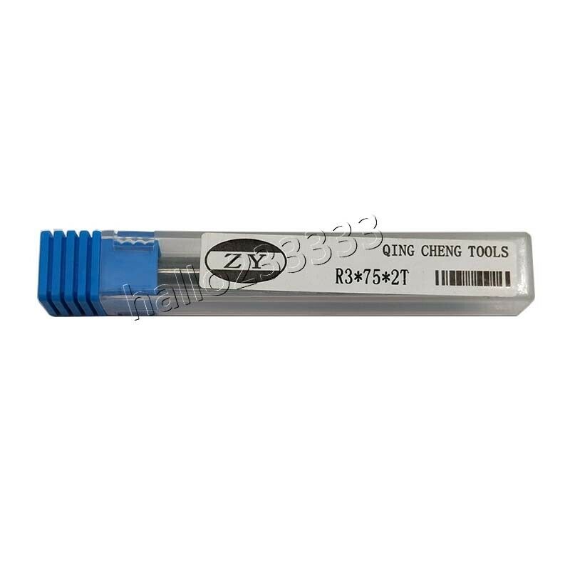 R3×75×2Flute 3mm shank 2 Flute Ball nose carbide End Mill Cutter CNC HRC45°