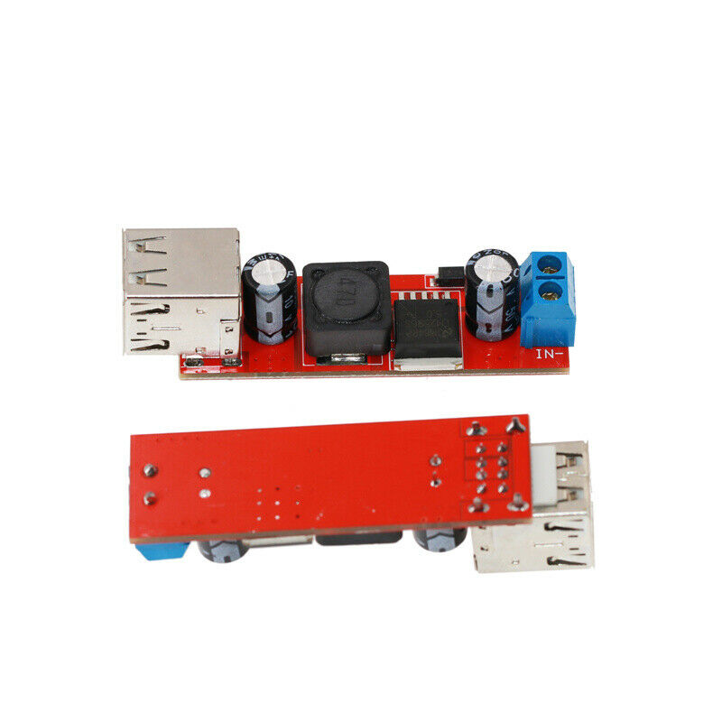 Double USB Charge DC-DC Step Down Converter Module For Vehicle Car Charger LM_AU