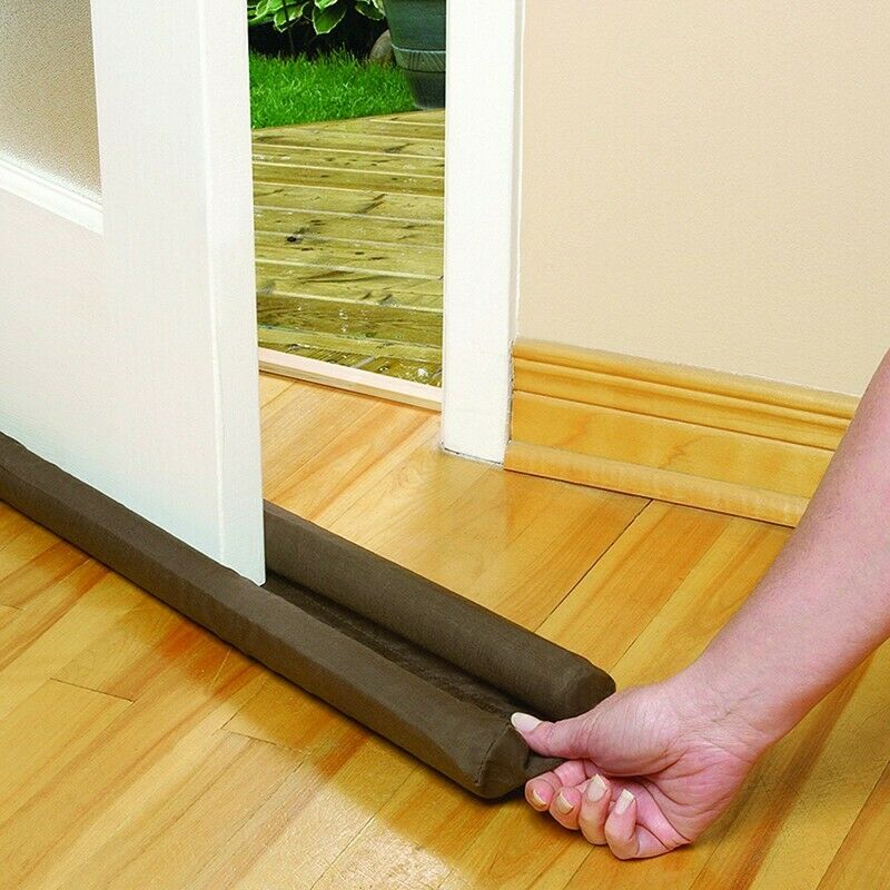 Twin Door Draft Dodger Guard Stopper Energy Saving Protector Doorstop Home DecX7