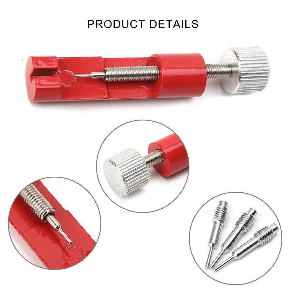 Bracelet Link Pins Remover Kit Metal Adjuster Watch Band Strap Pin Removal Tool