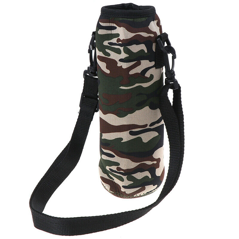 1000ML Water Bottle Carrier Insulated Cover Bag Neoprene Holder Strap OutdooBVDF