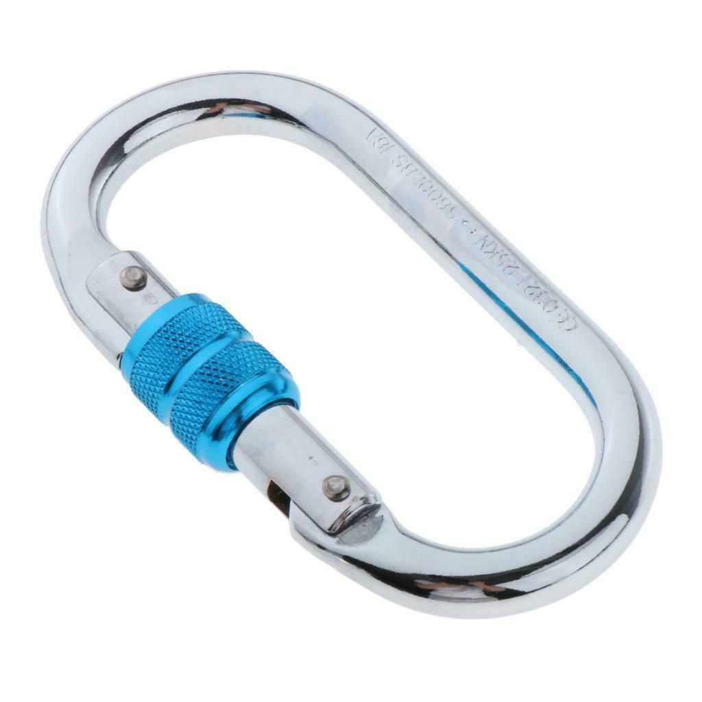2X 25KN Screw Locking Carabiner Rock Climbing Tree Rigging Kit for Outdoor