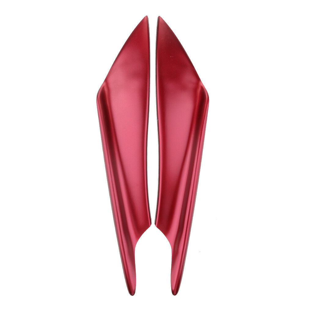 4 Pieces Red Car Universal Front Bumper Spoiler Lip Splitter Fins