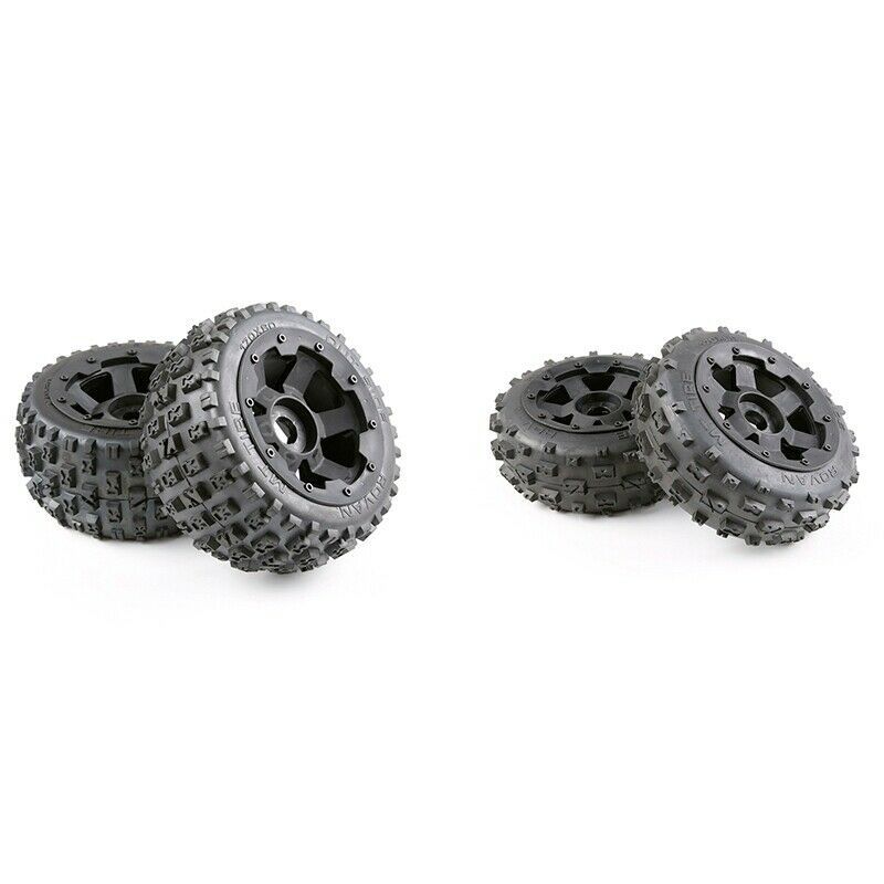 Tyres and Wheel Hub Set for 1/5 Hpi Km Baja 5B Rc Car Parts- Rear 170X80 W9K7
