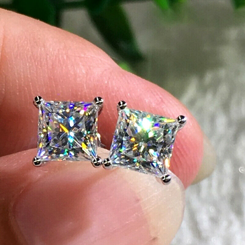 Fashion Luxury Ear Stud Earrings Women Crystal Geometric Earrings Jewelry.l8