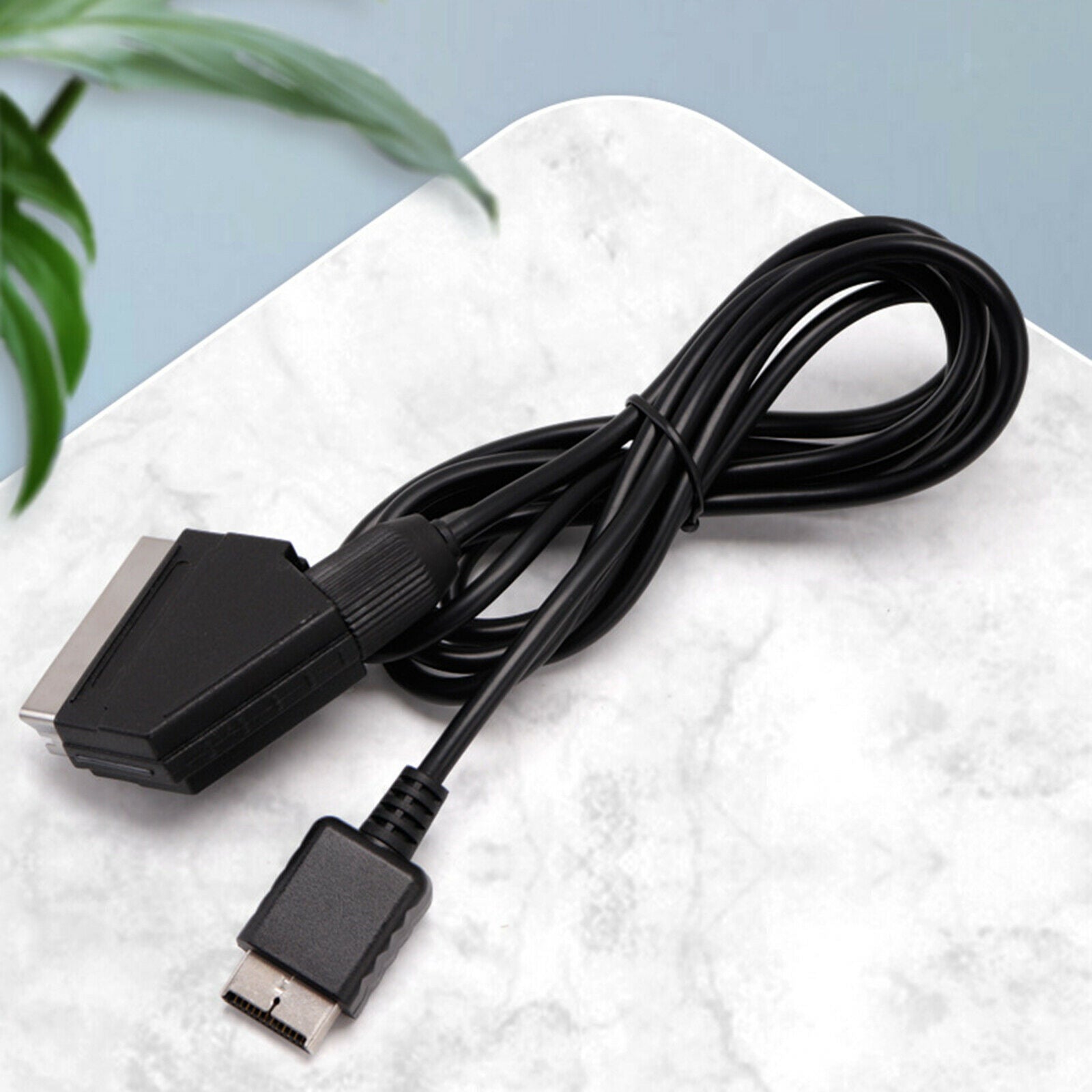 1.8m 6Ft RGB Cable TV AV Replacement for PS2/3 Line Console Only fits PAL