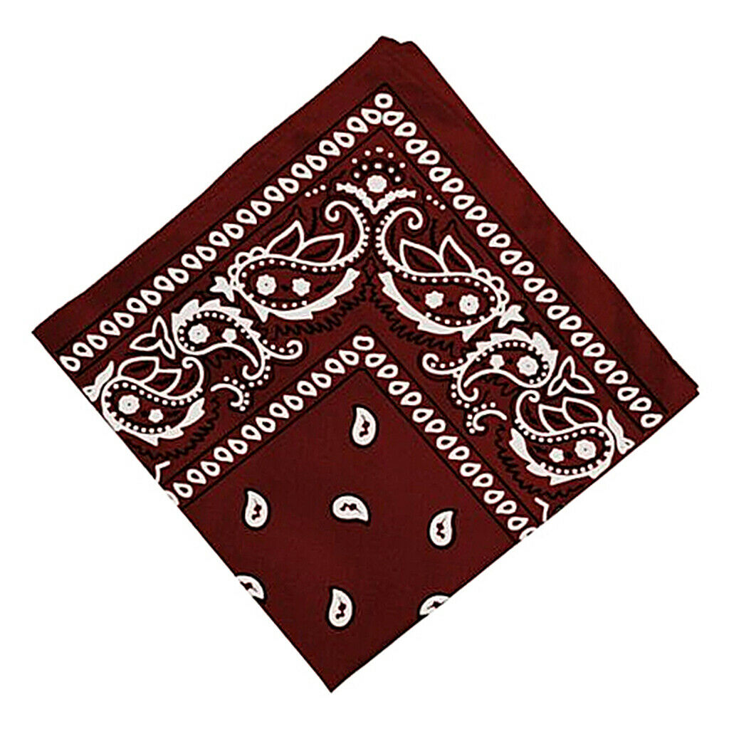 14 Pcs Unisex Paisley Print Bandana Head Wrap Neck Scarf Wristband Kerchief
