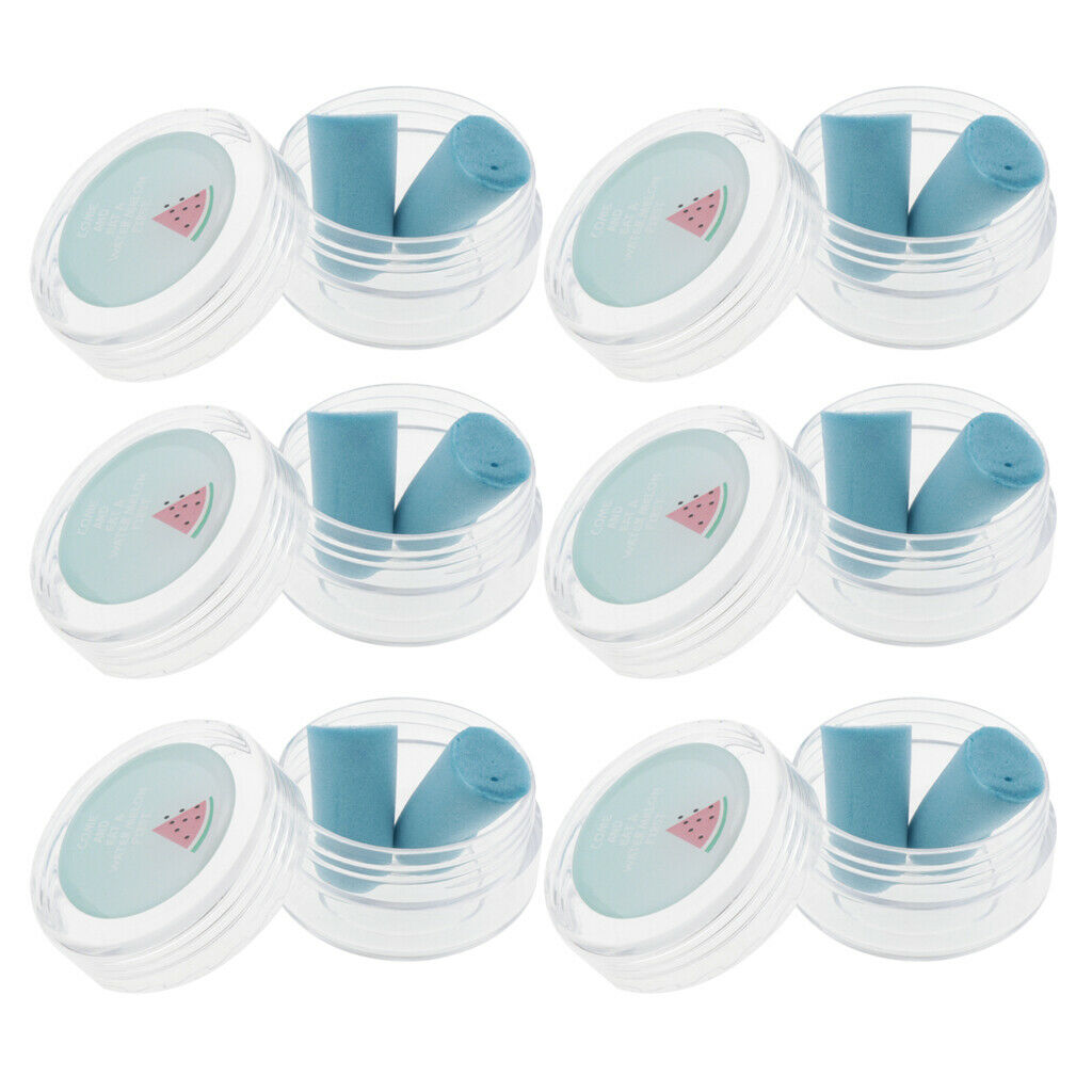 Pack Of 6 Reusable Ear Plugs Safety Hearing Protection Earplugs - 8#