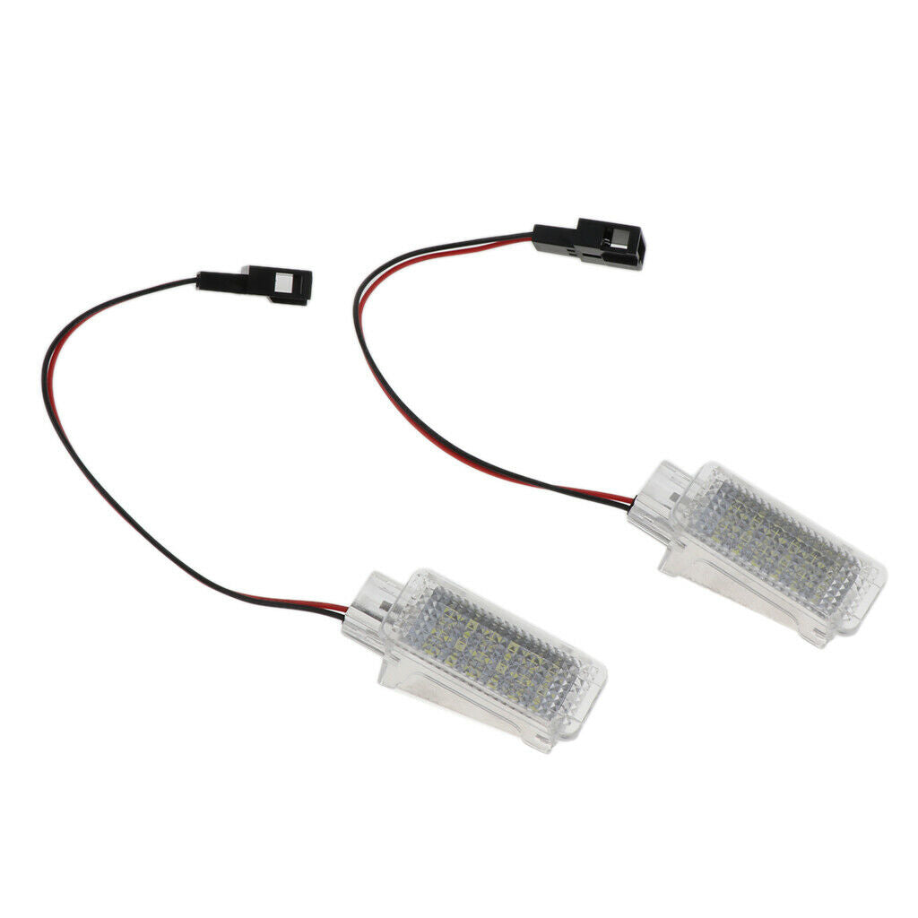 2pcs Rearview Mirror Puddle Light LED Mirror Puddle Lights For Audi S4 B5 B6