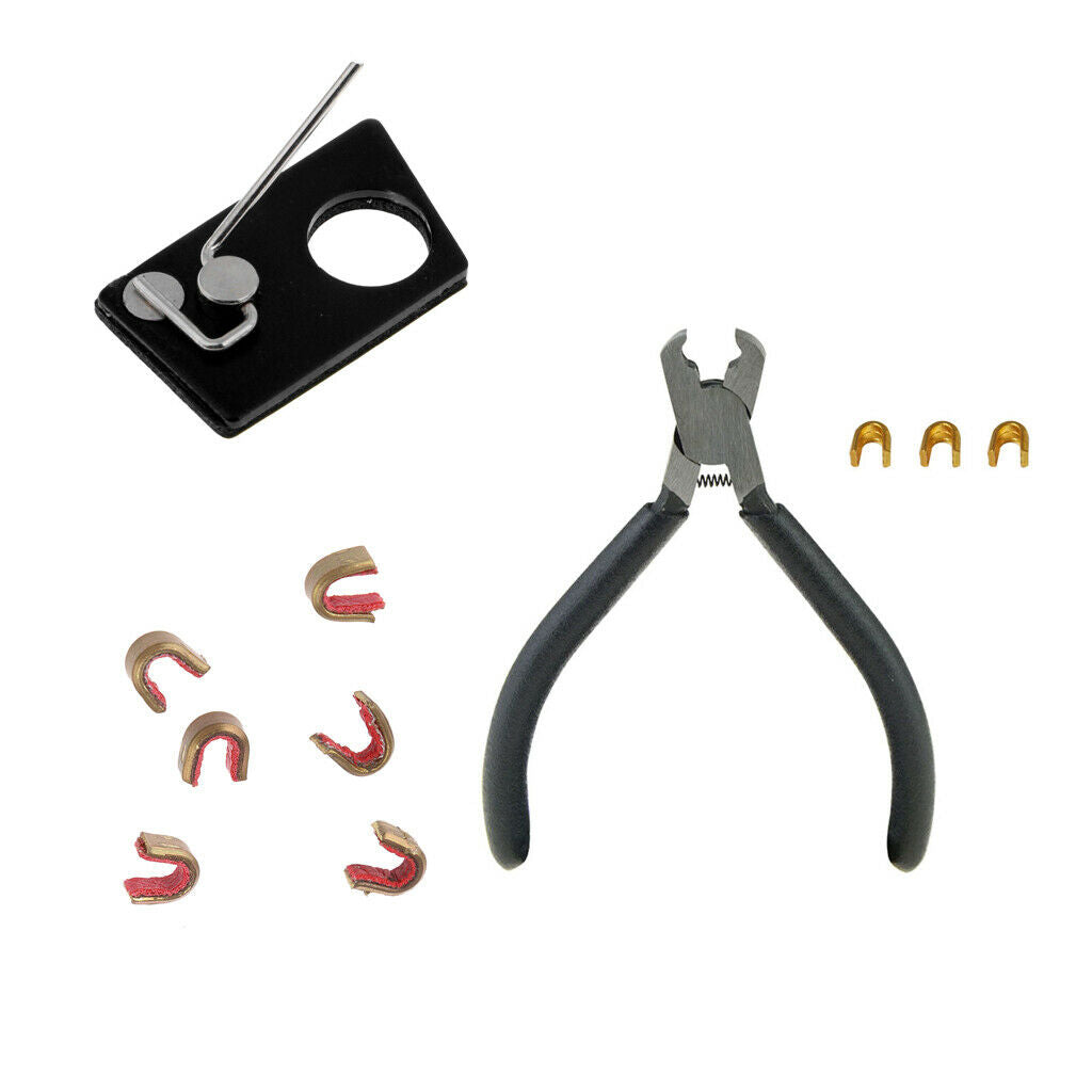 1 Set Nocking Buckle Pliers with Nocks & Arrow Rest Bow Tools Target Hunting