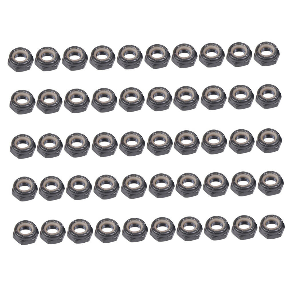 50 Packs Axle Nuts For Skateboard Longboard