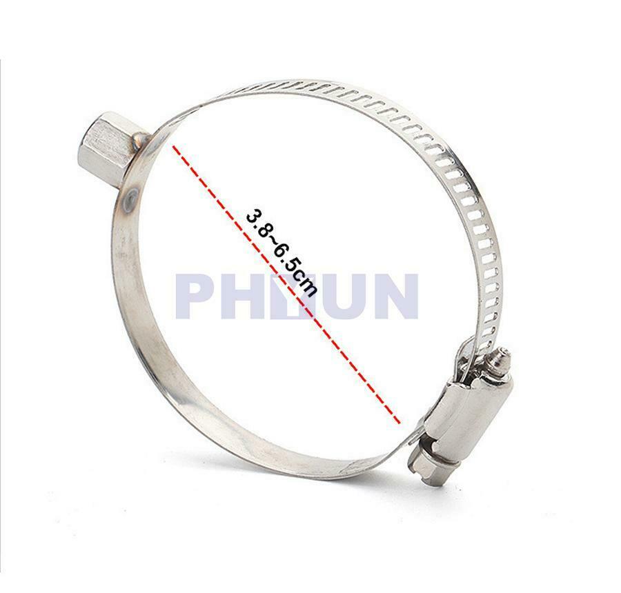 Motorcycle Exhaust Pipe Heat Shield W/ Stainless Steel Clamps Carbon Fiber Look