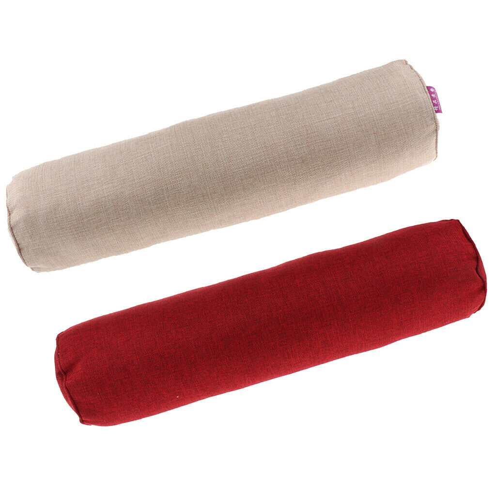 2pcs Comfort Orthopedic Neck Roll Pillow Round Cervical Support Spine Pillow