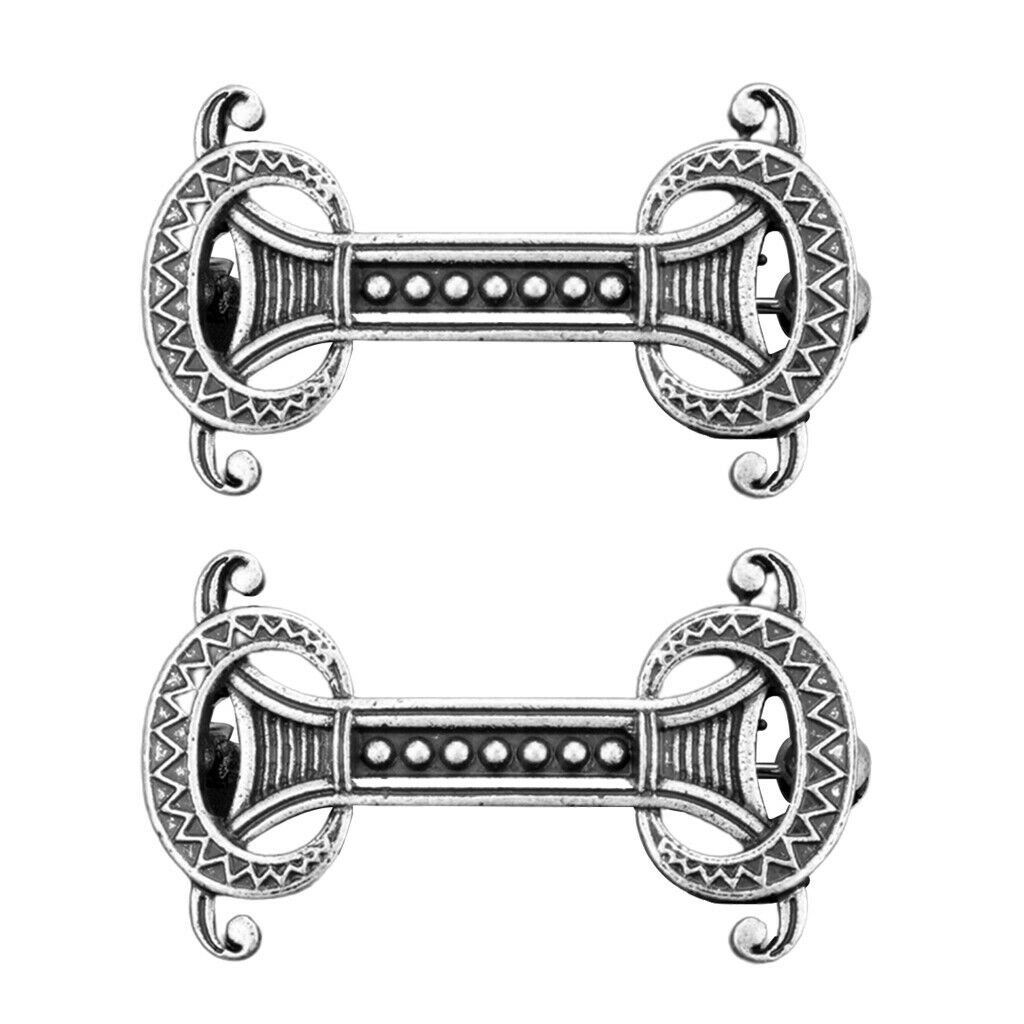 2 Packs Retro Viking Symbol Brooches Coat Cloak Sweater Collar Brooch Pin