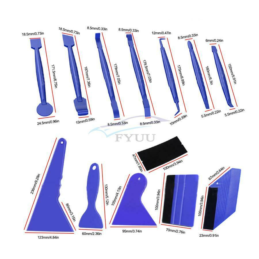 21PCS /Set Car Vinyl Packaging Tool Car Window Tinting Film Magnetic Scraper