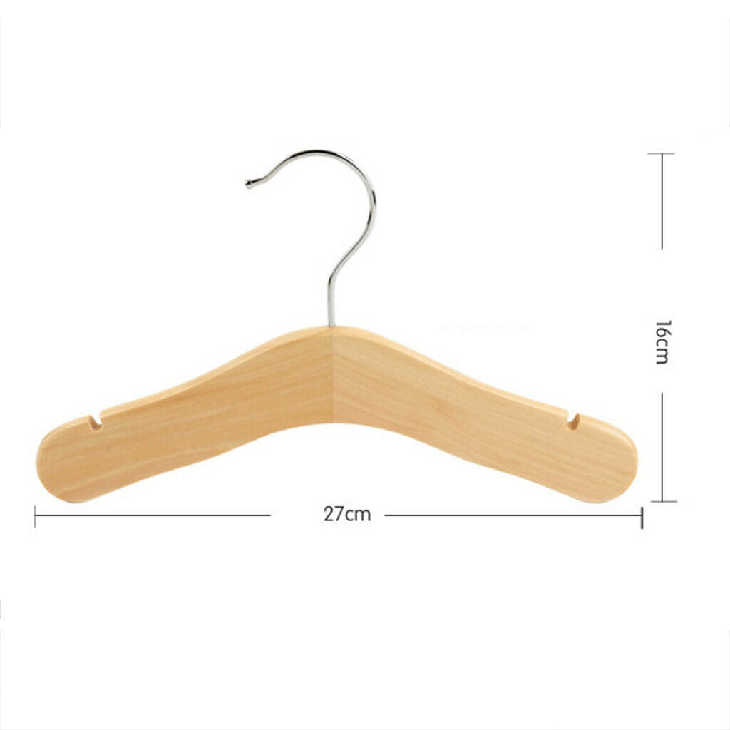 Kids Wood Closet Hook Tie Scarf Organizer Trousers Pants Rack Hanger