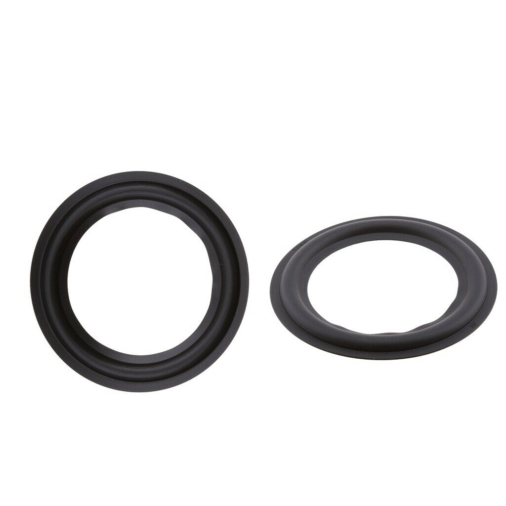 2Pcs Woofer Audio Speaker Part Foam Edge Surrounds Rings Spare Black 4''