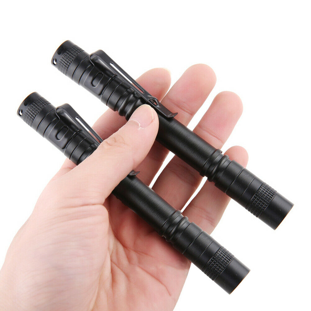 Mini Pen Light XPE R3 Torch 3W Waterproof Clip Pocket Outdoor LED Flashlight