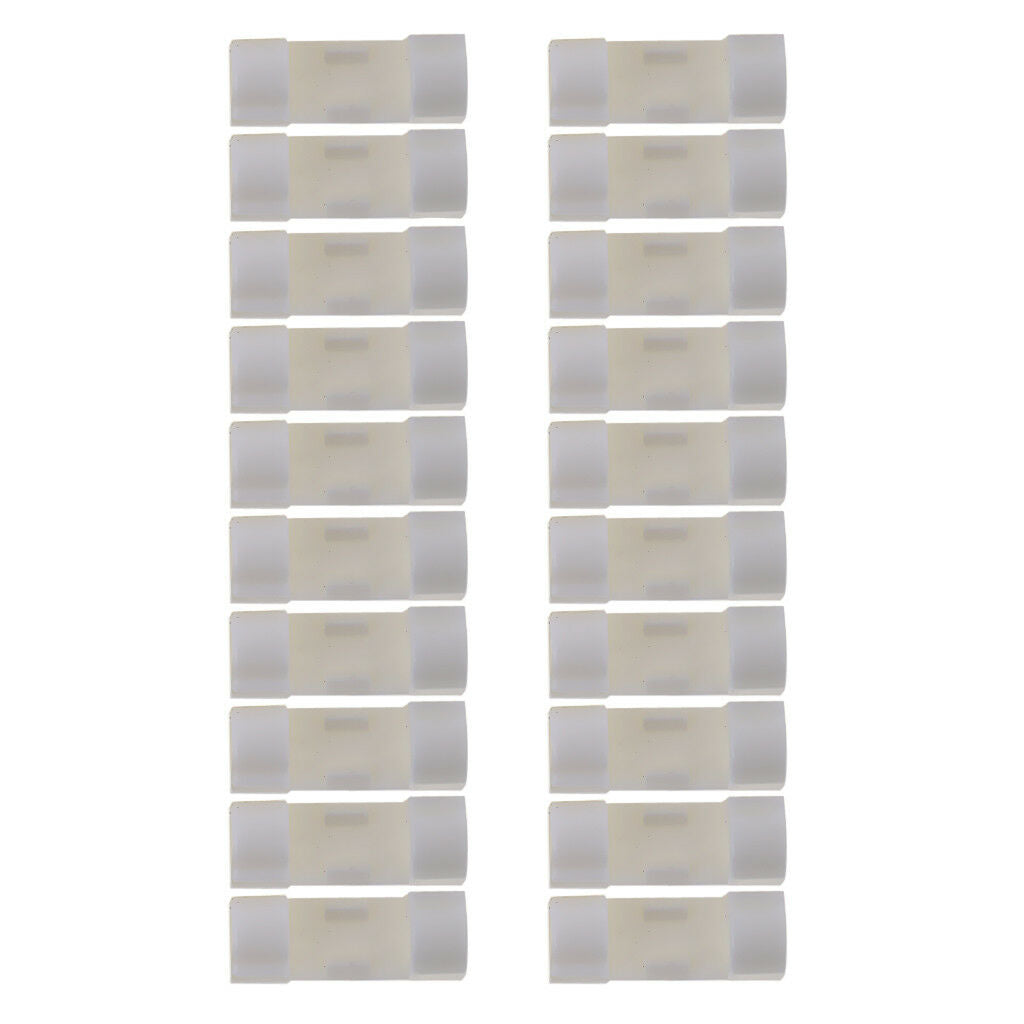 20pcs Wire Cord Cable Clips Organizer Holder Line Buckle white