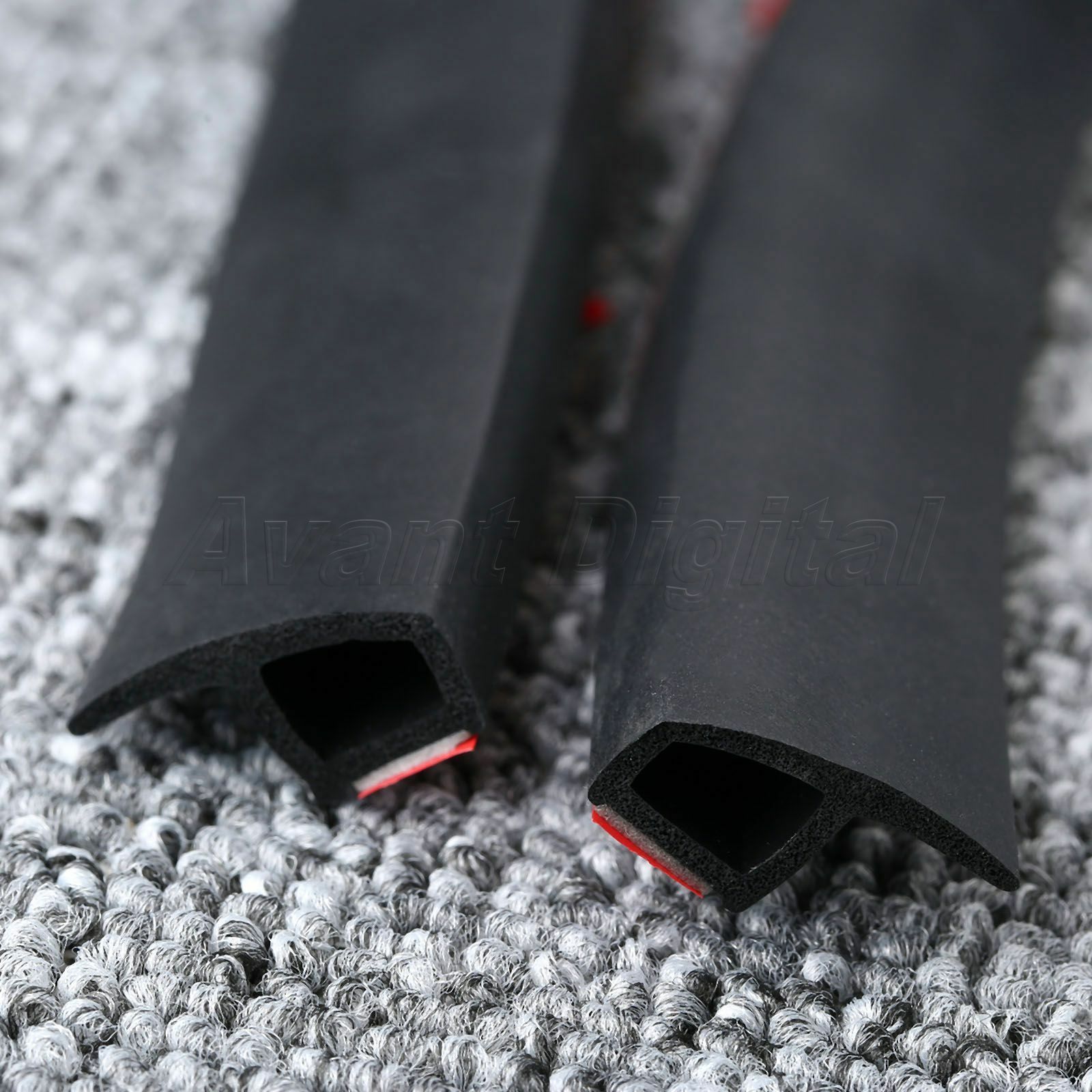 4M Car Truck Motor Door P-Type Rubber Sealing Weather Strip Hollow Universal