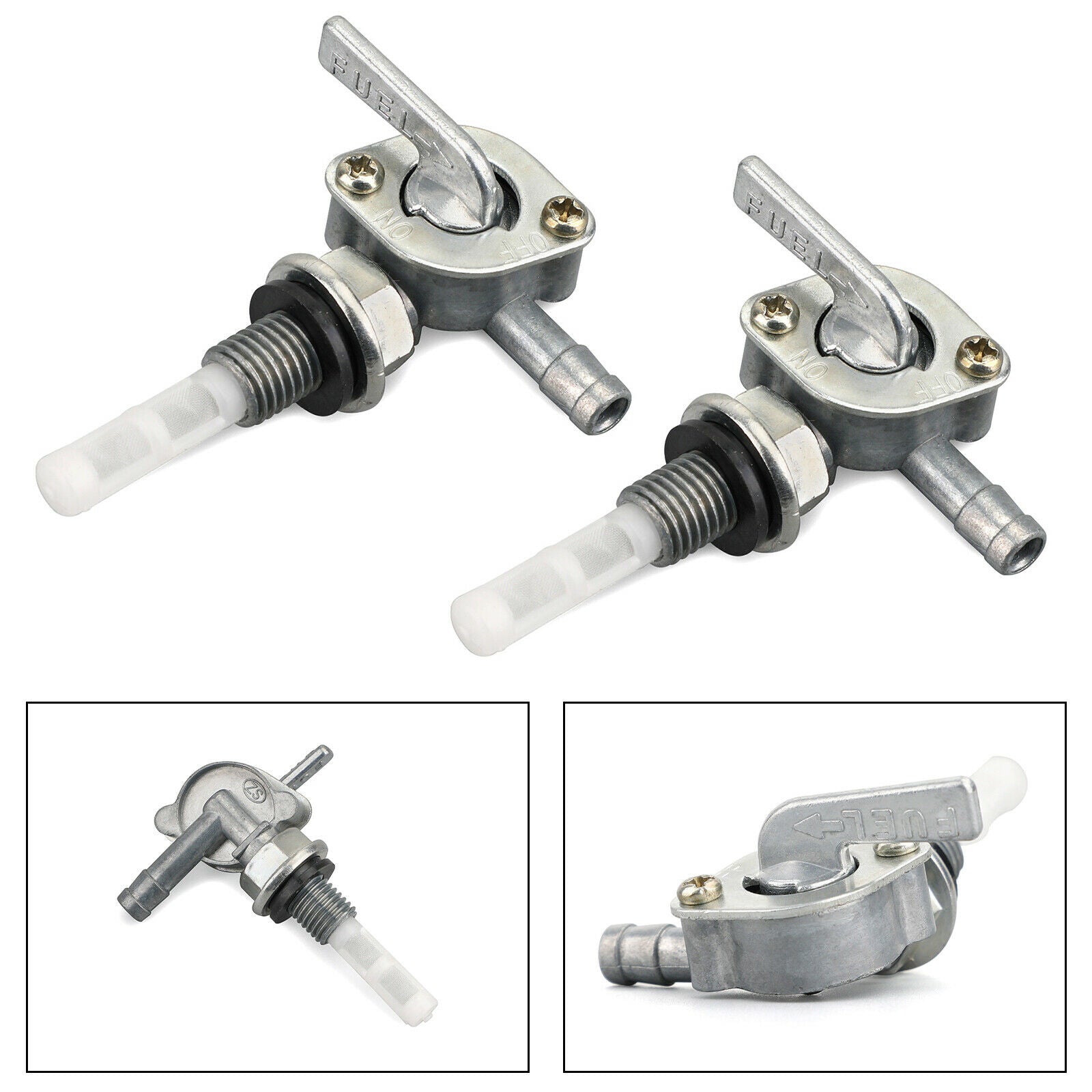 2X Shut Off Valve Gas Fuel Tank Pump Petcock Switch Gasoline Generator CN