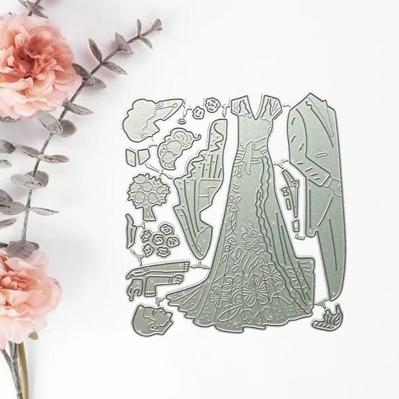 Lovers Metal Cutting Dies Stencil DIY Scrapbooking Album Paper Card Template