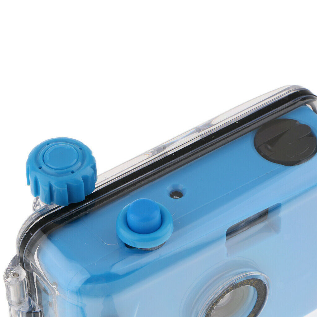 Waterproof Lomo 35mm Film Camera with Case , 16ft Underwater , Reusable Blue