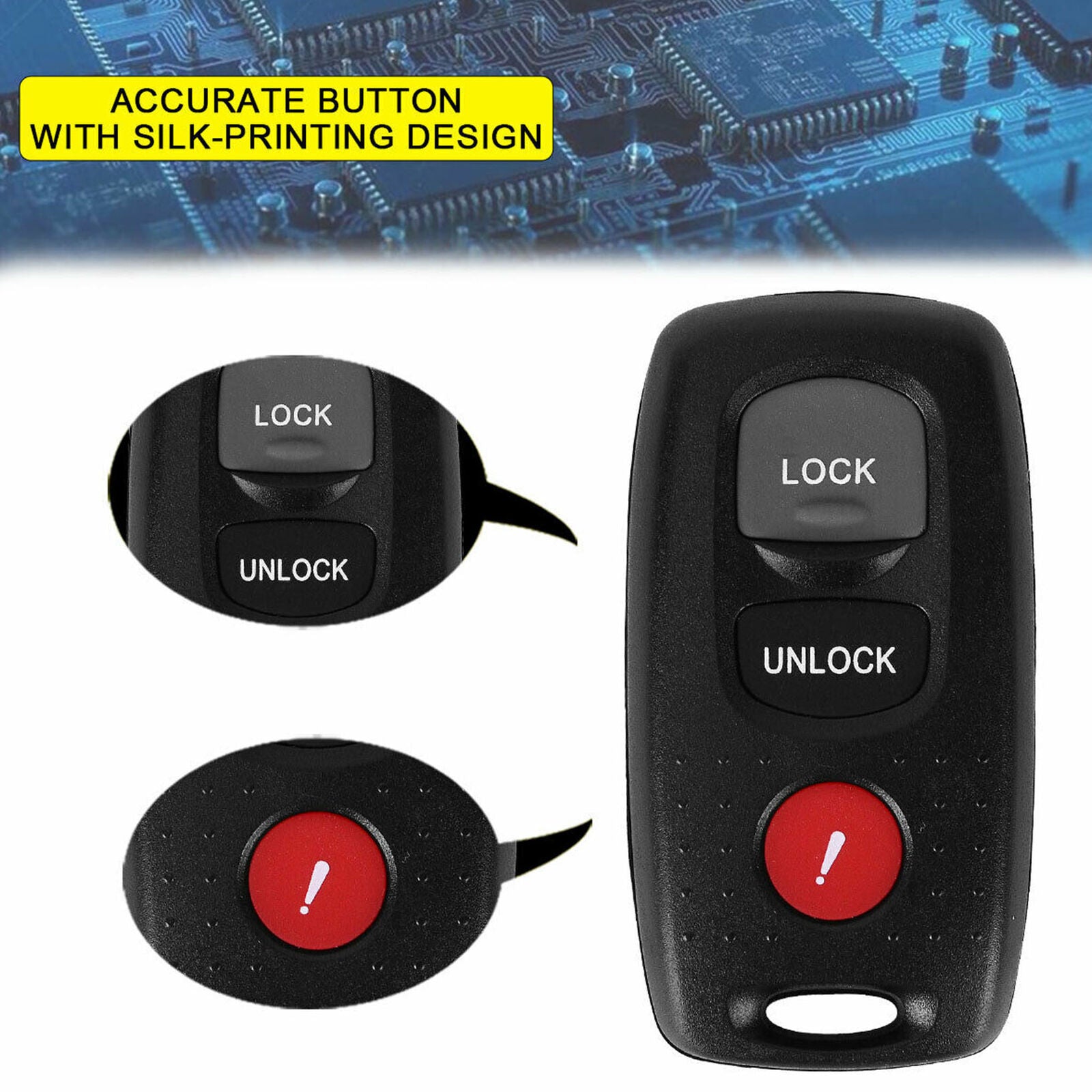 2 For Mazda 3 -2007 2008 2009 Keyless Entry Remote Key Fob For KPU41794