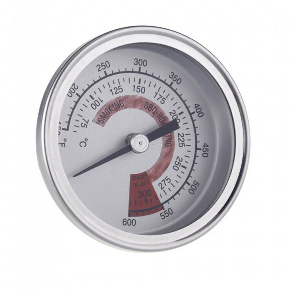 Grill Smoker  Barbecue Thermometer Temperature Gauge With Dual Gage