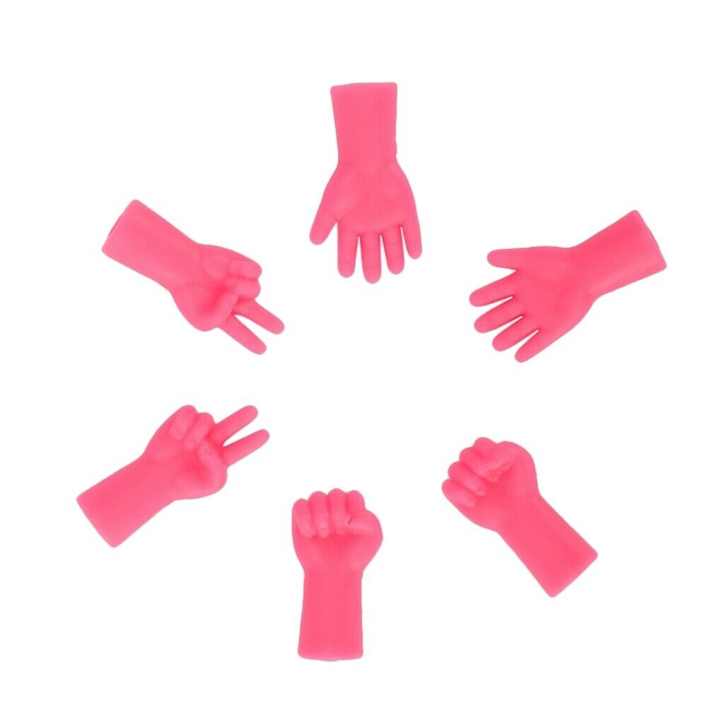 24pcs Creative Rubber Point Stoppers Rock-Scissor-Paper Knitting Supplies