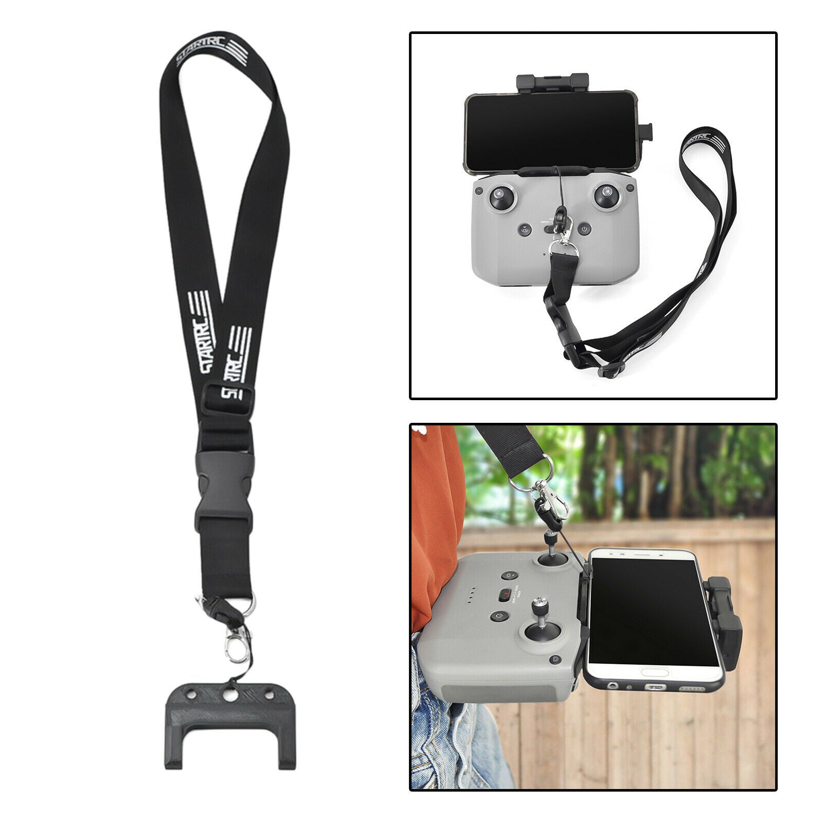 Neck Strap Lanyard for DJI Mavic Air 2 MINI 2 Drone Remote Controller Black