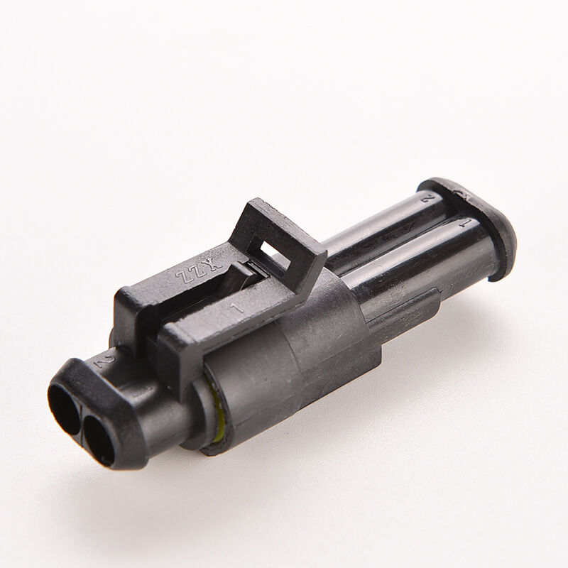 Electrical Wire Connector Plug Car Auto Set 2 Pin Way Sealed Waterproof 1PCS .DD