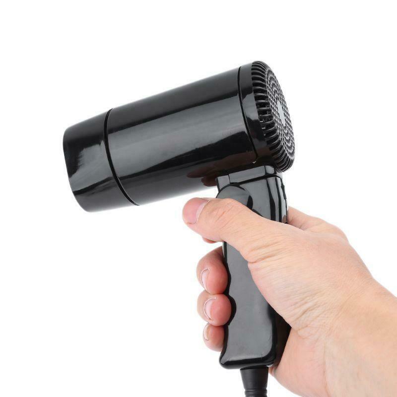 Portable 12V Car-styling Hair Dryer Hot & Cold Folding Blower Window Defroster