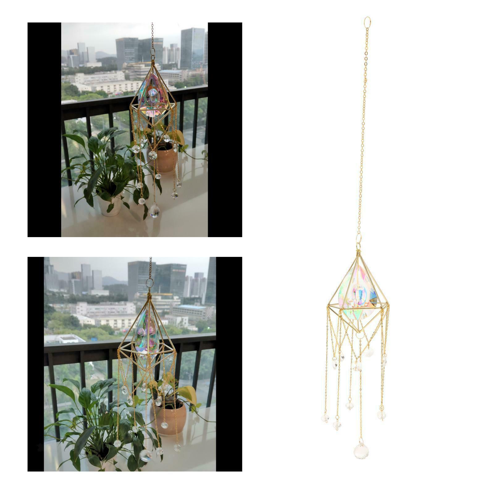 Crystal Sun Catchers Rainbow Wind Chime Hanging Pendants for Home Decor