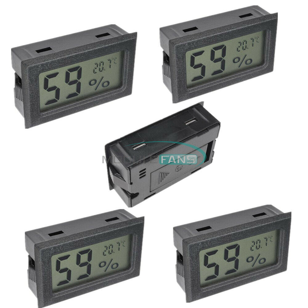 5PCS Mini Digital LCD Indoor Temperature Humidity Meter Thermometer Hygrometer