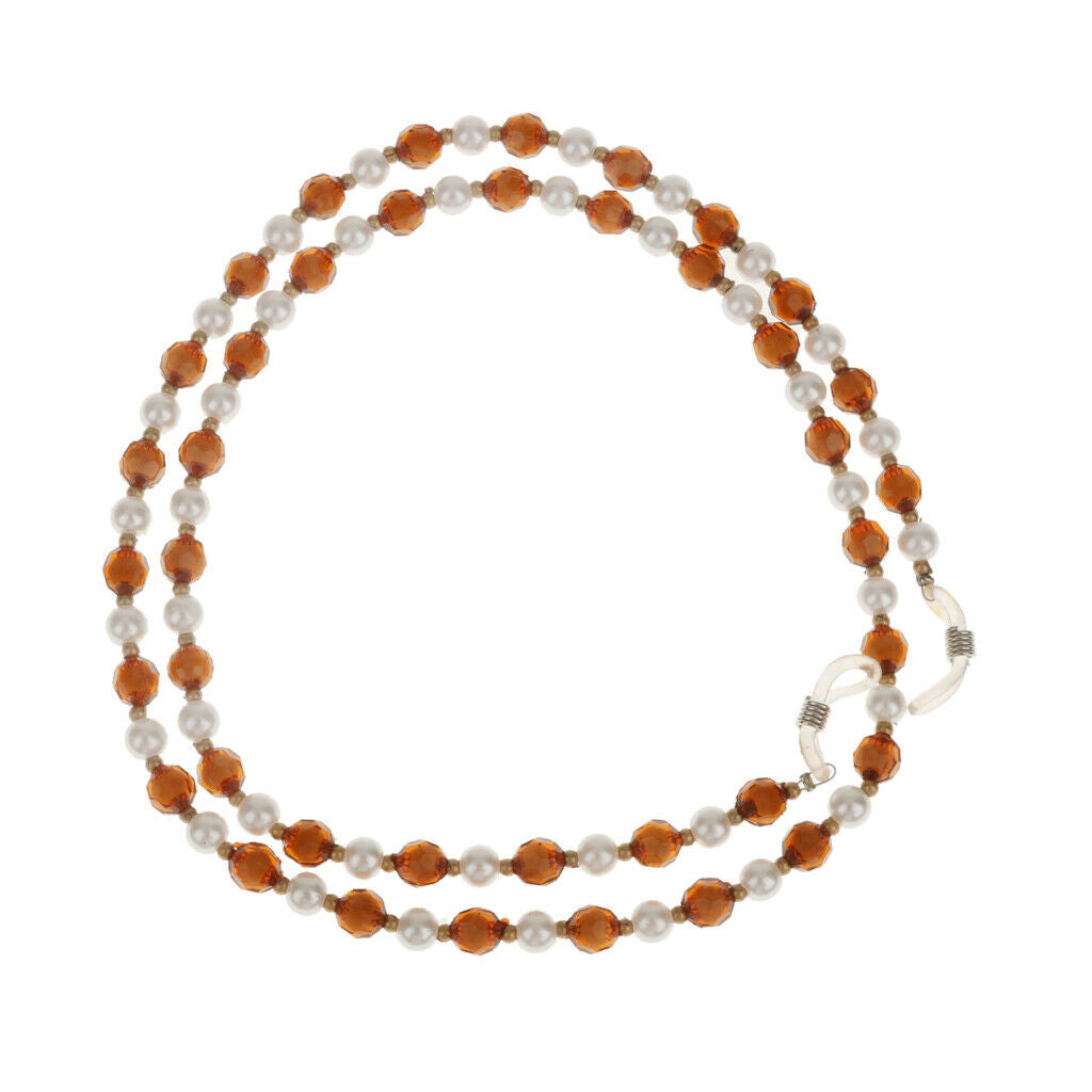 2pcs Eyeglasses Necklace Reading Glasses Spectacles Eyewear Beaded