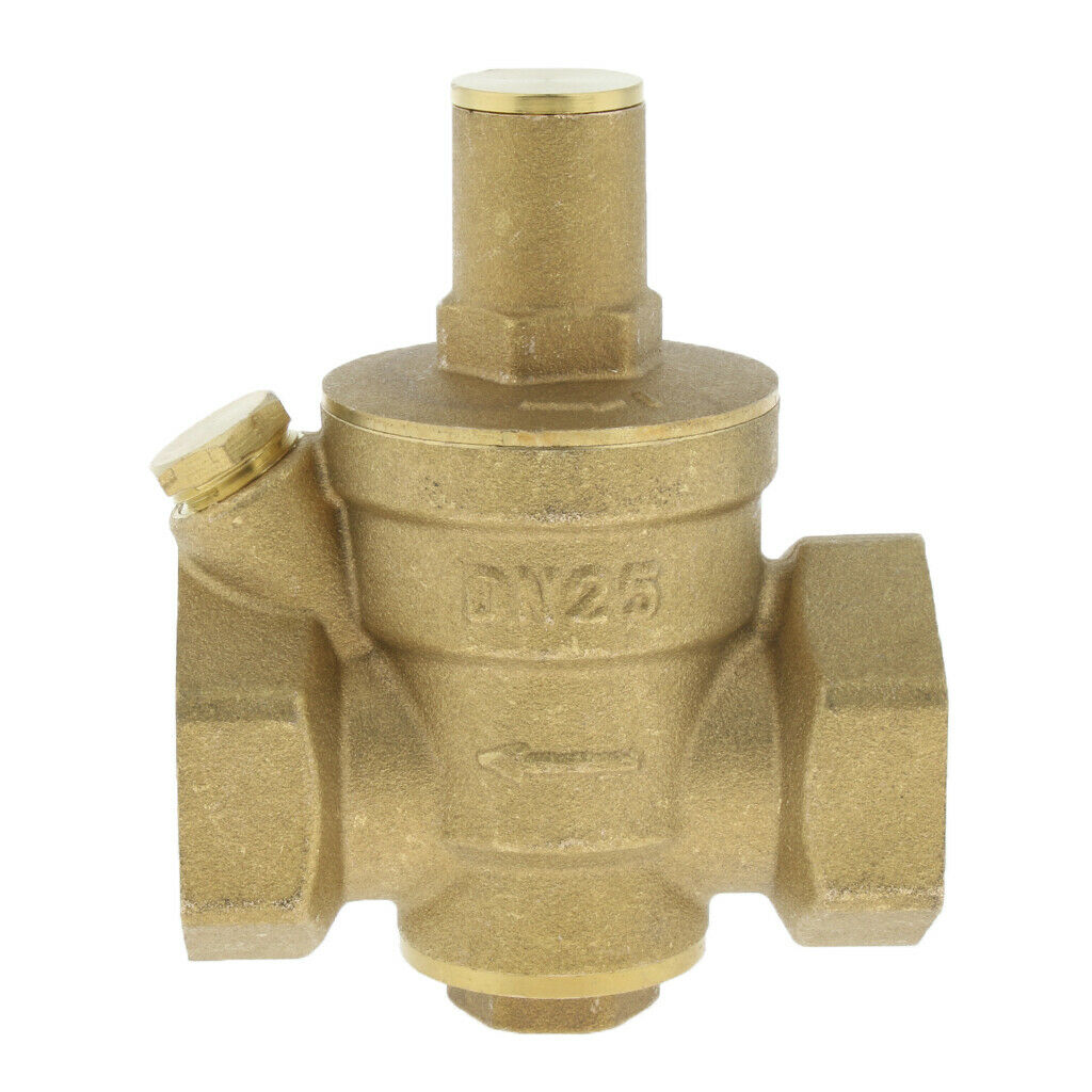 DN25 1 "brass water pressure regulator adjustable thread