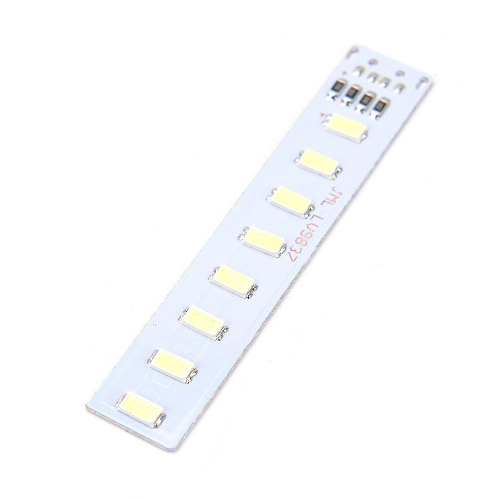 1pc 8 SMD LED PCB Short Rectangle Light Source Aluminum Plate For USB Ligh.l8