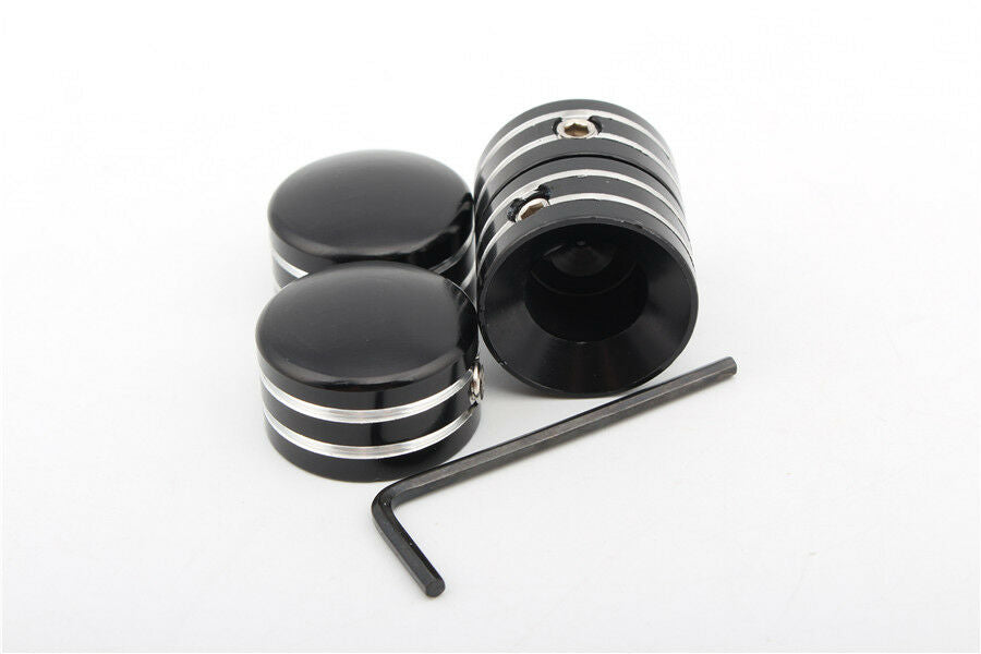 4 Pcs Black Head Bolt Cover Set For Twin Cam 1999-Later Evo 1985-1999 New