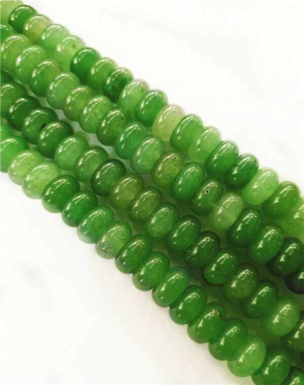 1 Strand 10x6mm Natural Green Aventurine Abacus Spacer Beads 15.5inch HH7825