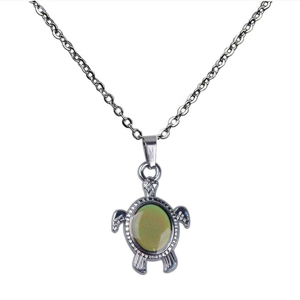2 Sets Color Change Mood Emotion Necklace Ring Jewelry Set Necklace Chain