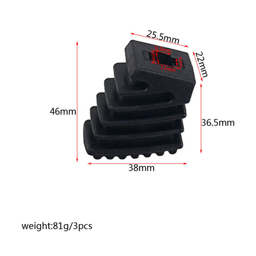 3 Pieces Small Rubber Feet Drum Rack System Feet for Drum Hardware Cymbal Stands