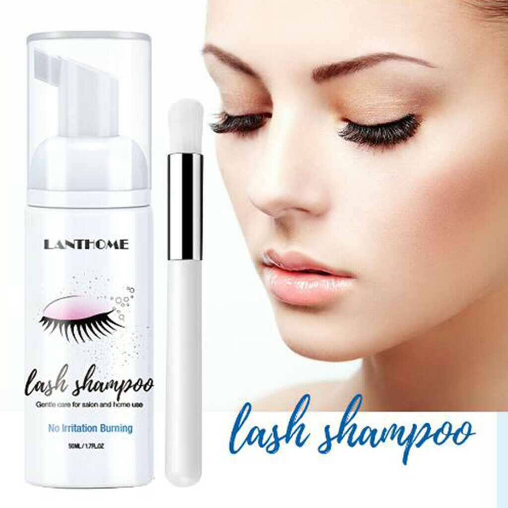 Eyelash Extension Shampoo 50 Ml Foam Cleaner for Removing Eye Make-up