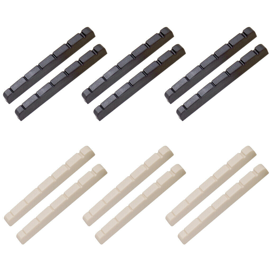 Pack of 12 Replacement Slotted Nuts Perfect for   Electric Guitars