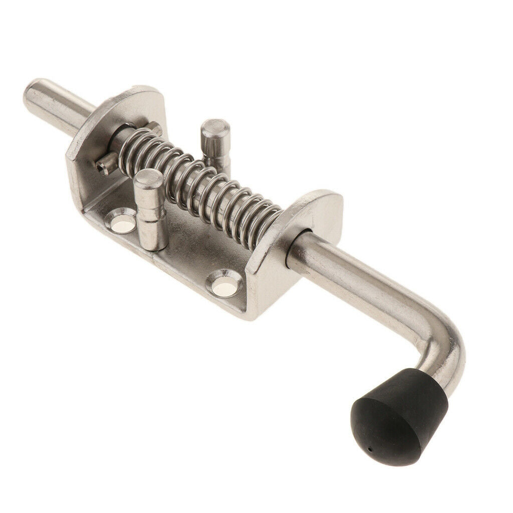 Heavy Duty Spring Latch Barrel Bolt with Axle 12mm 304 Stainless Steel