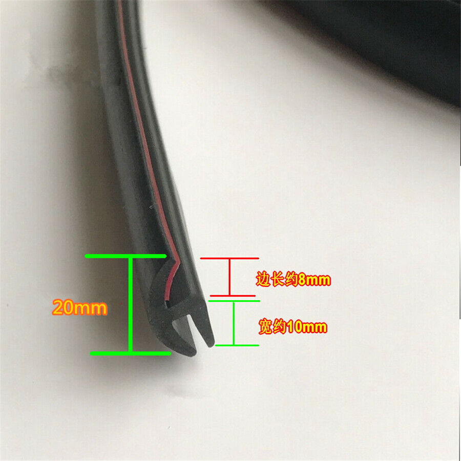 1.8 Meter Rubber Sealed Strips Trim For Front windshield Wiper Under Wdge Car