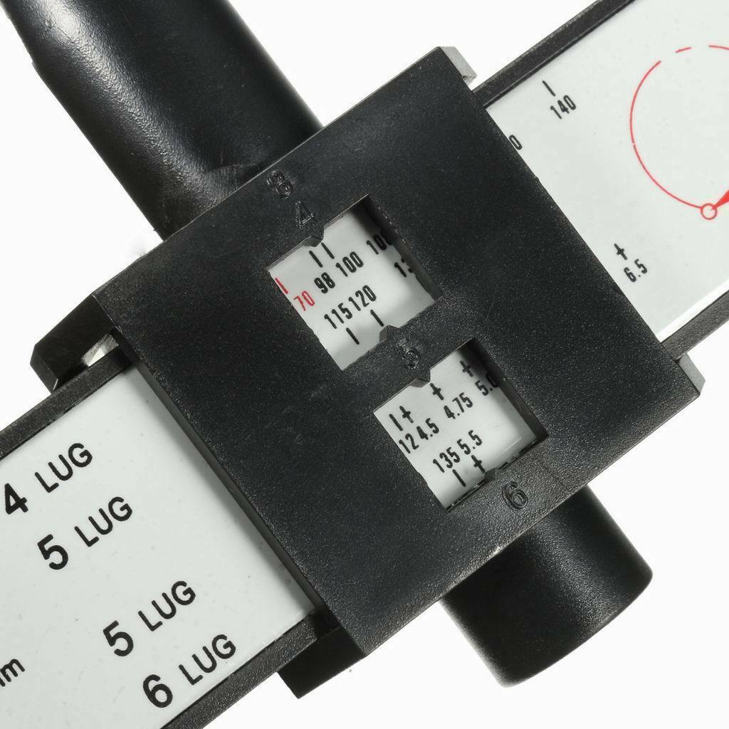 Easy Install Car 8Lug PCD Steel/Alloy Wheel Spacer Measuring Gauge Tool