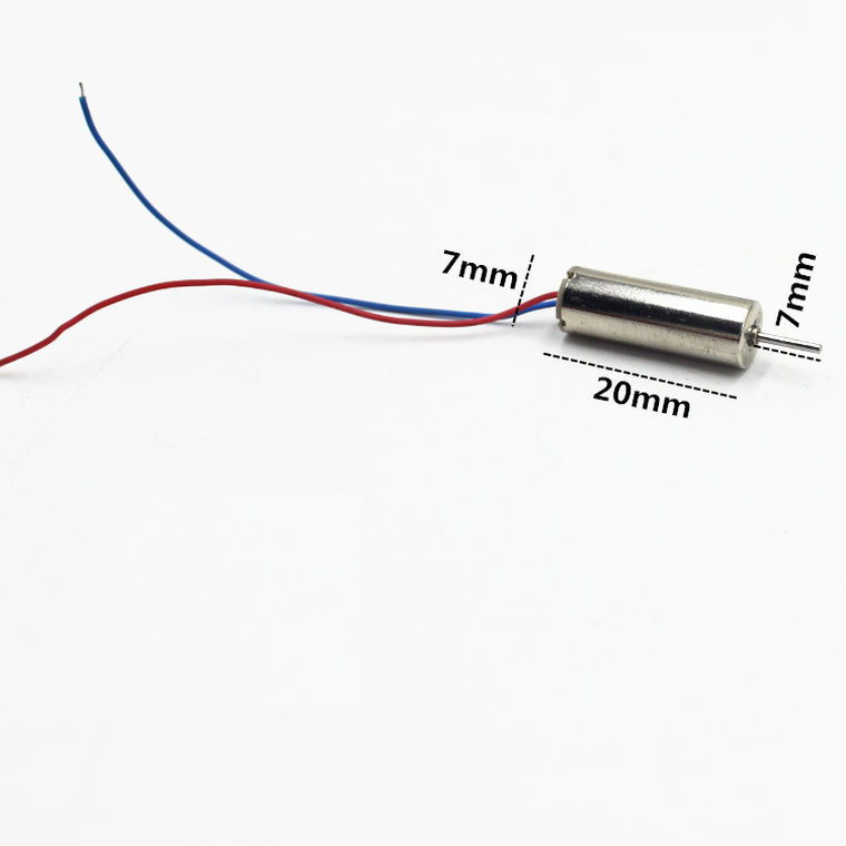 DC3.7V 40000RPM 7x20mm High Torque NdFeB Magnetic Coreless Motor for DIY 2pc