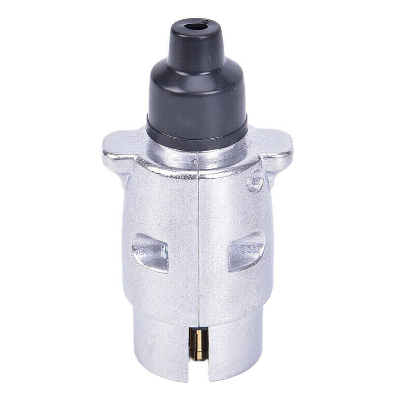 12V 7Pin Aluminum Alloy Connector Socket & EU Plug Trailer Car Caravan TowbaBDA