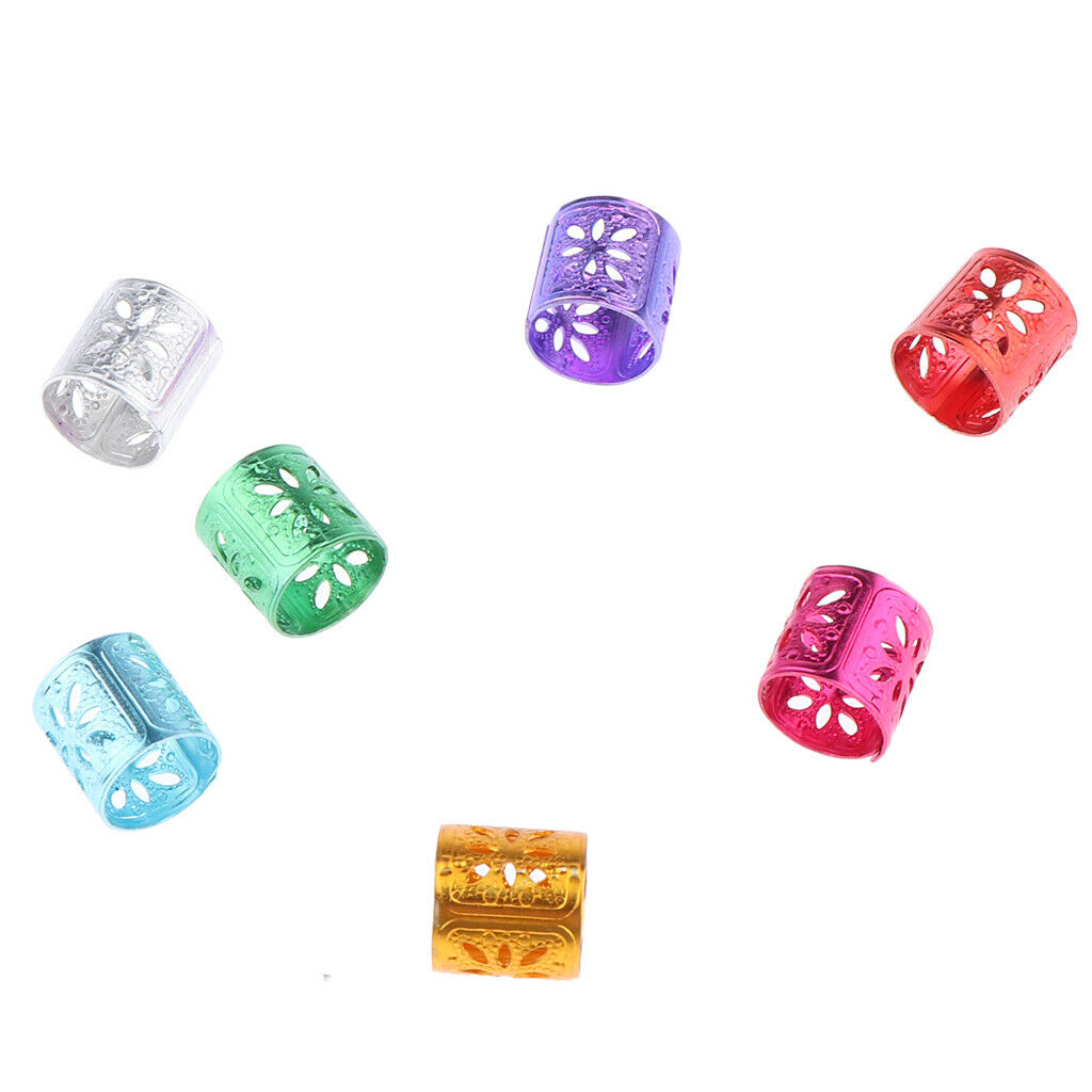 Dreadlocks Beads DIY Hair Braid Accessories Aluminum Braiding Rings for Hair